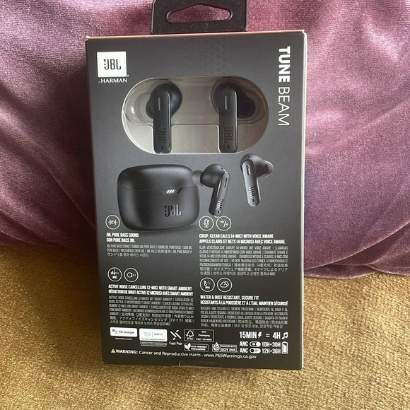 JBL Tune Beam True Wireless Noise Cancelling Earbuds - Picture 3 of 4